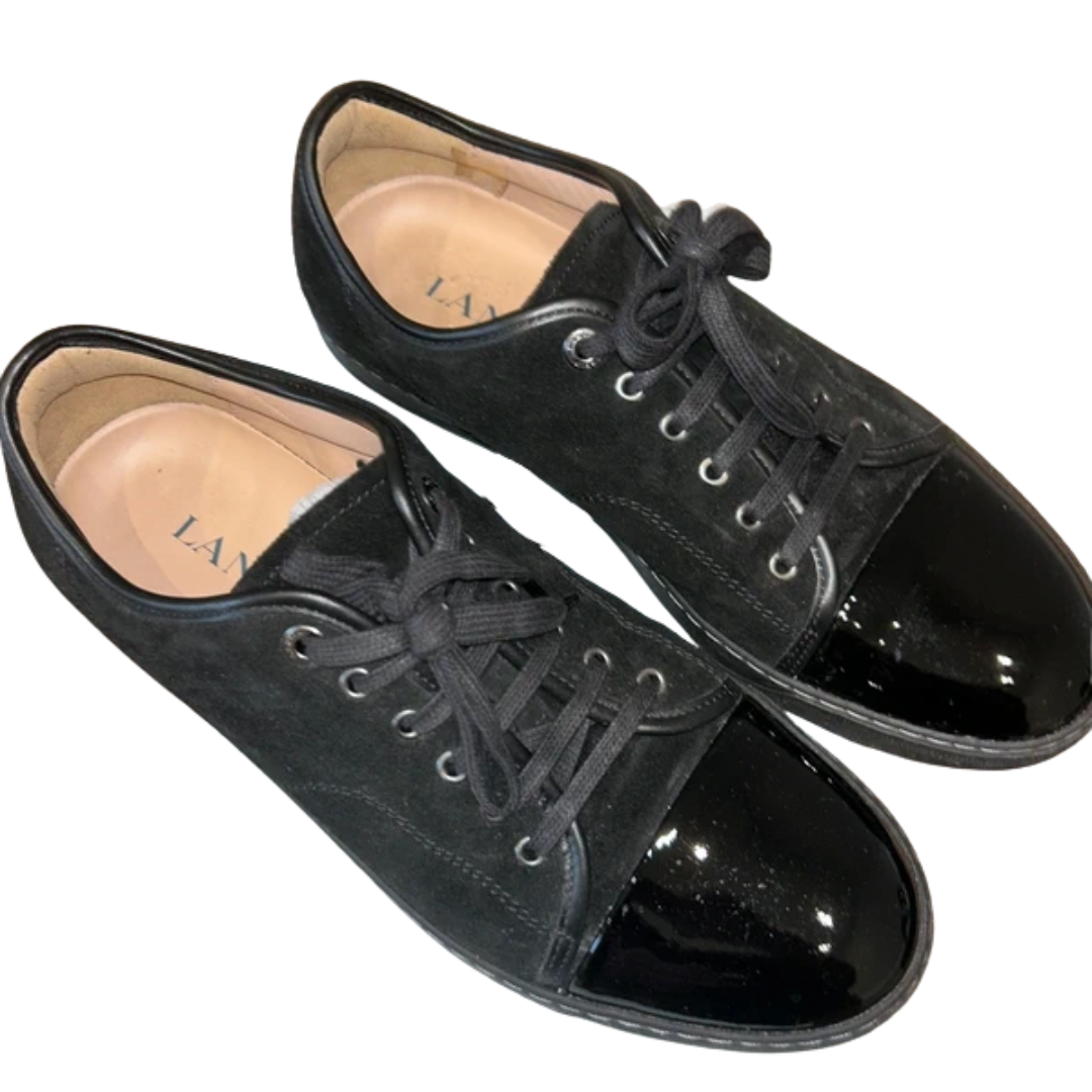 Lanvin Cap Toe Sneakers (Black)