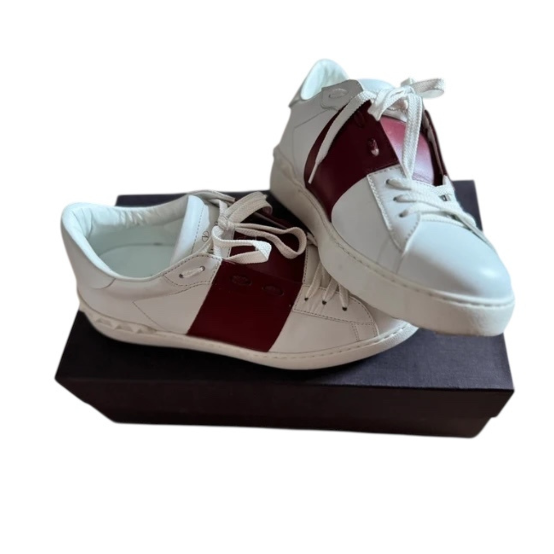 Valentino Garavani Open Sneakers (White Red)