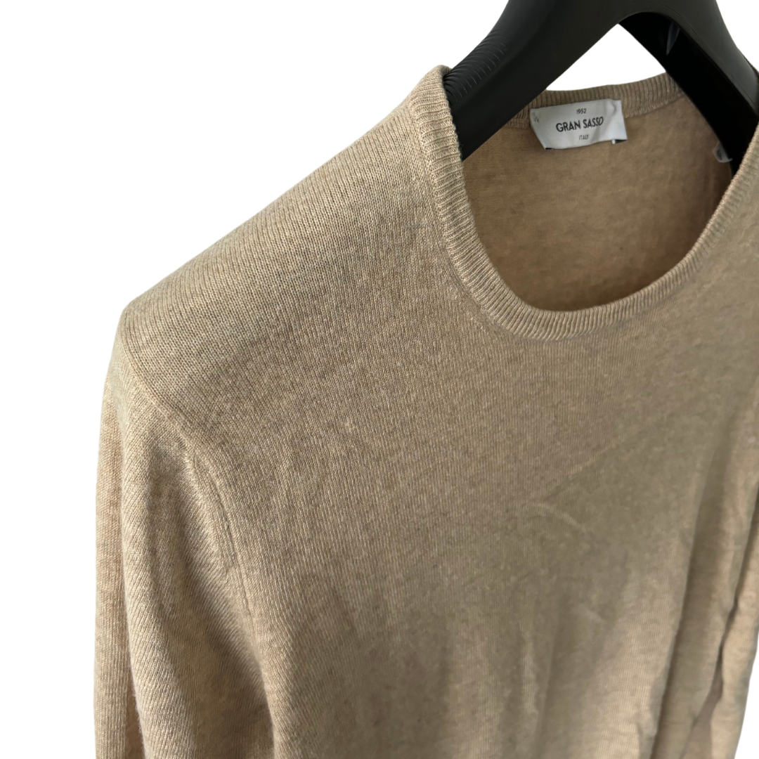 Gran Sasso Cashmere Blend Sweater (Beige)