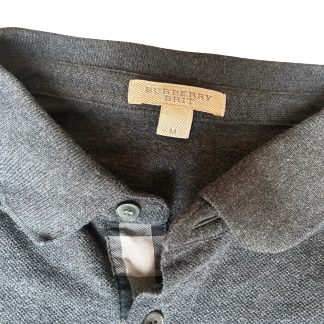 Burberry Polo Shirt (Dark Grey)
