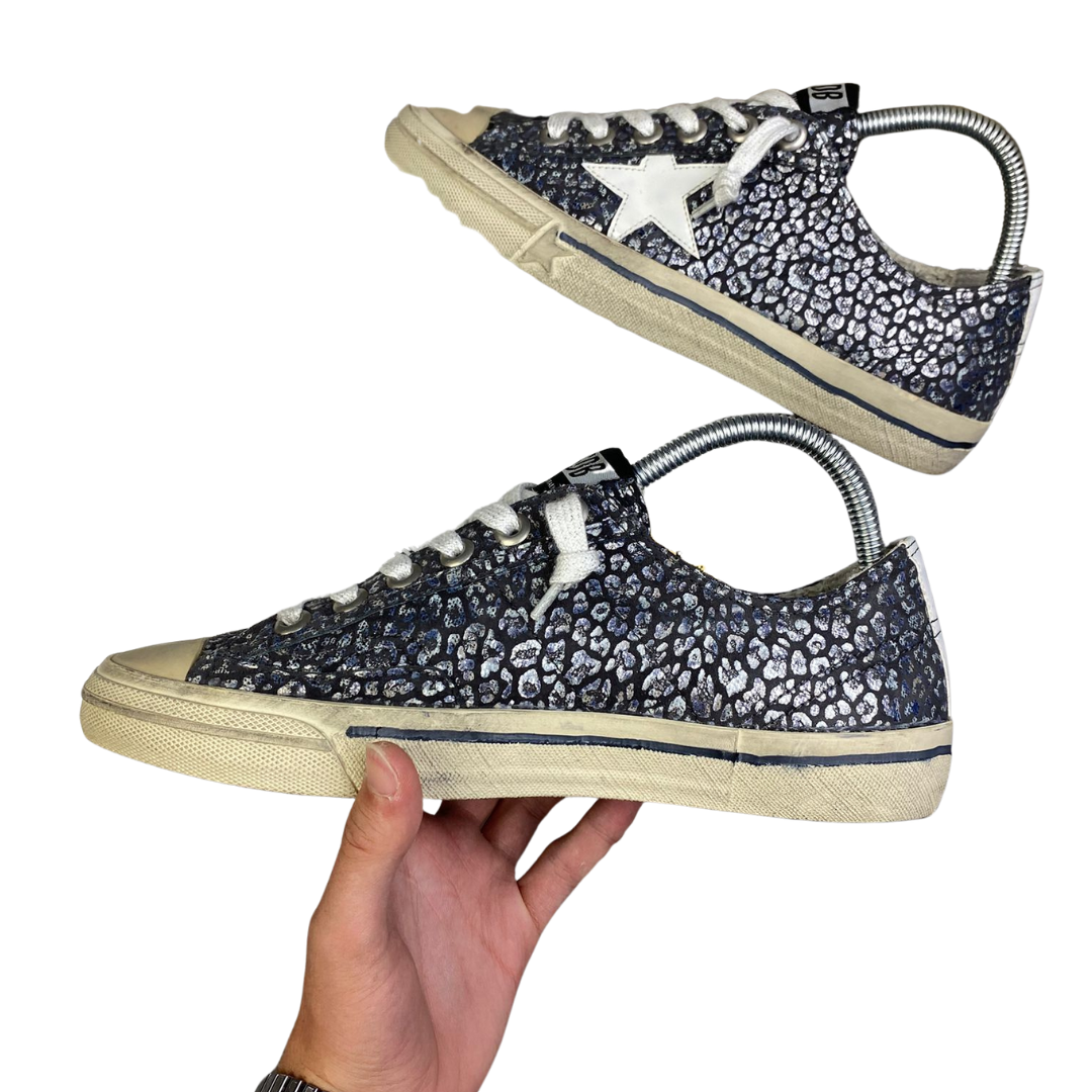 Golden Goose VStar2 Sneakers (Blue) (Women's)