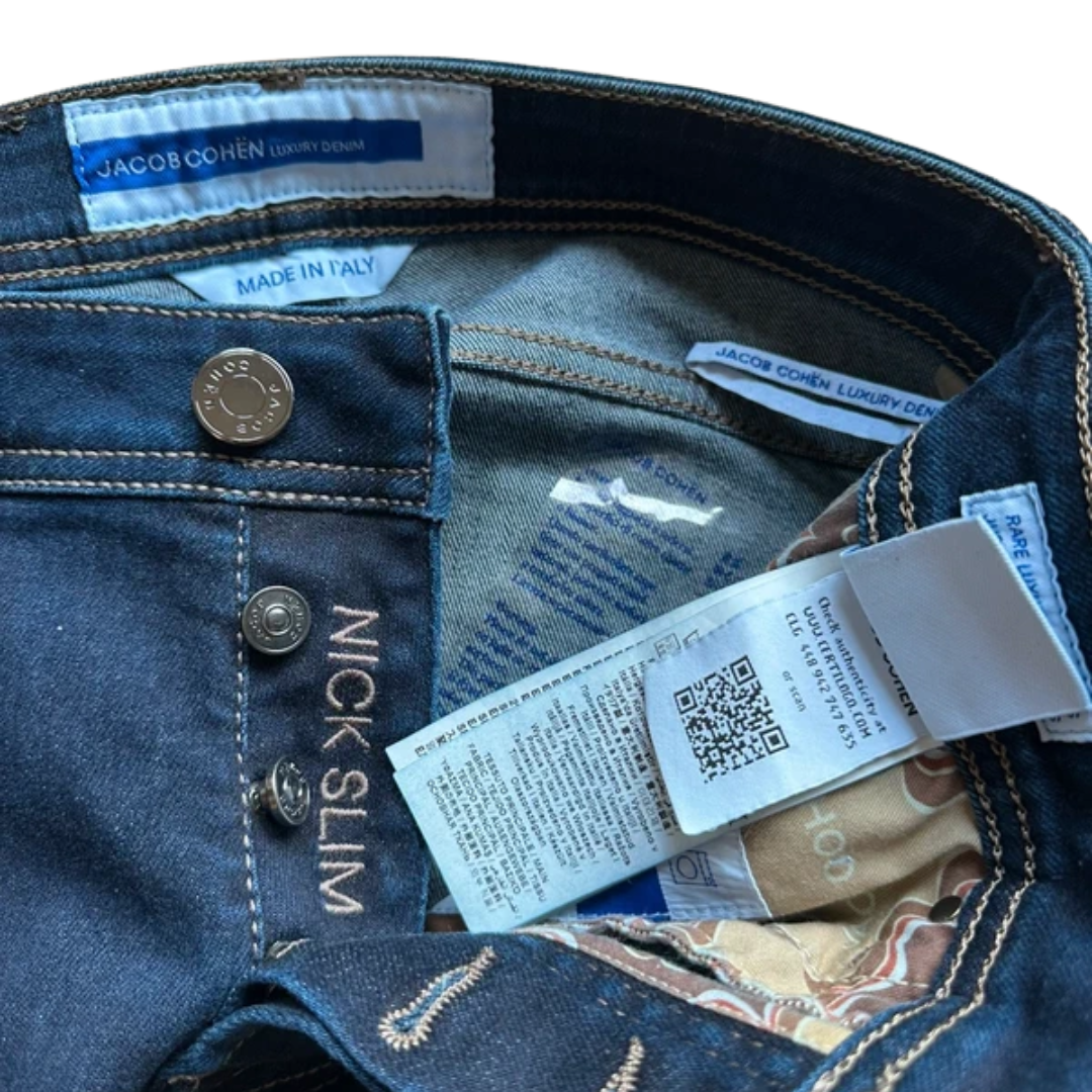 Jacob Cohën Nick Slim Fit Jeans (Navy) (New)