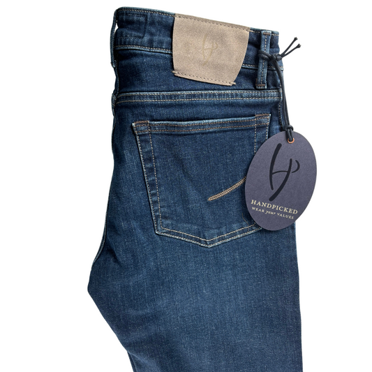 Handpicked Ravello Slim Fit Jeans (Navy) (New)