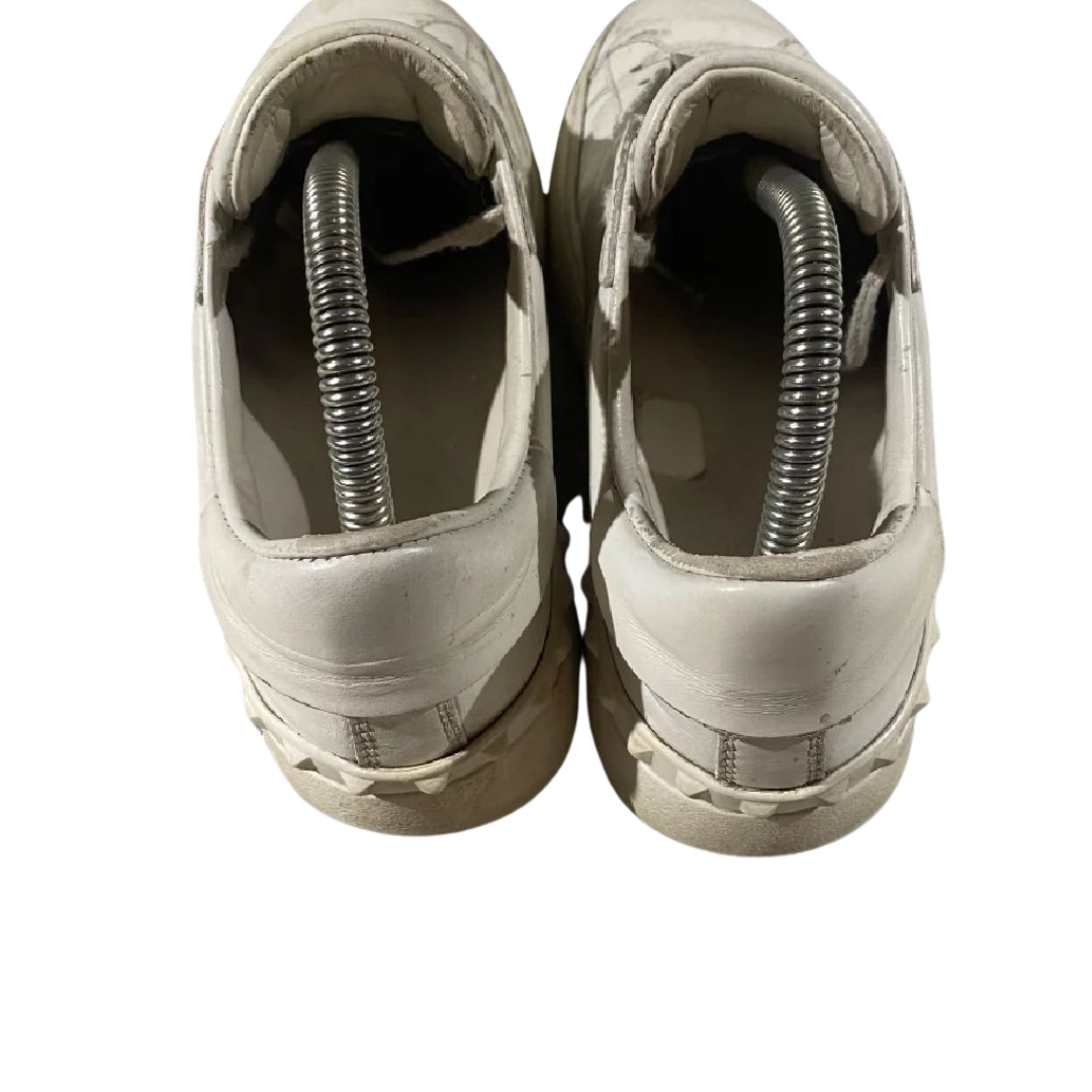 Valentino Garavani Open Sneakers (White Silver) (Womens)