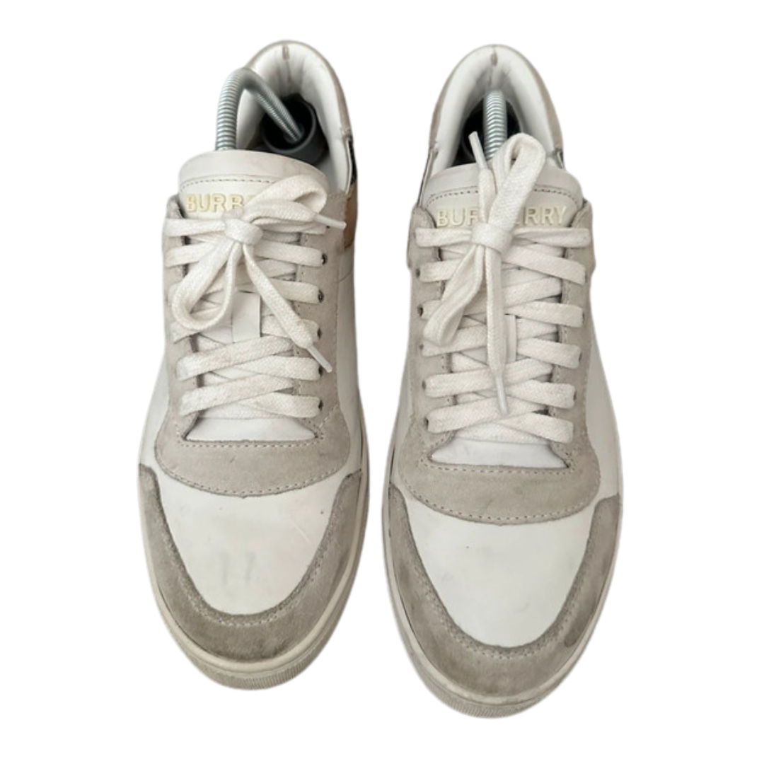 Burberry Checkered Low Sneakers (White)