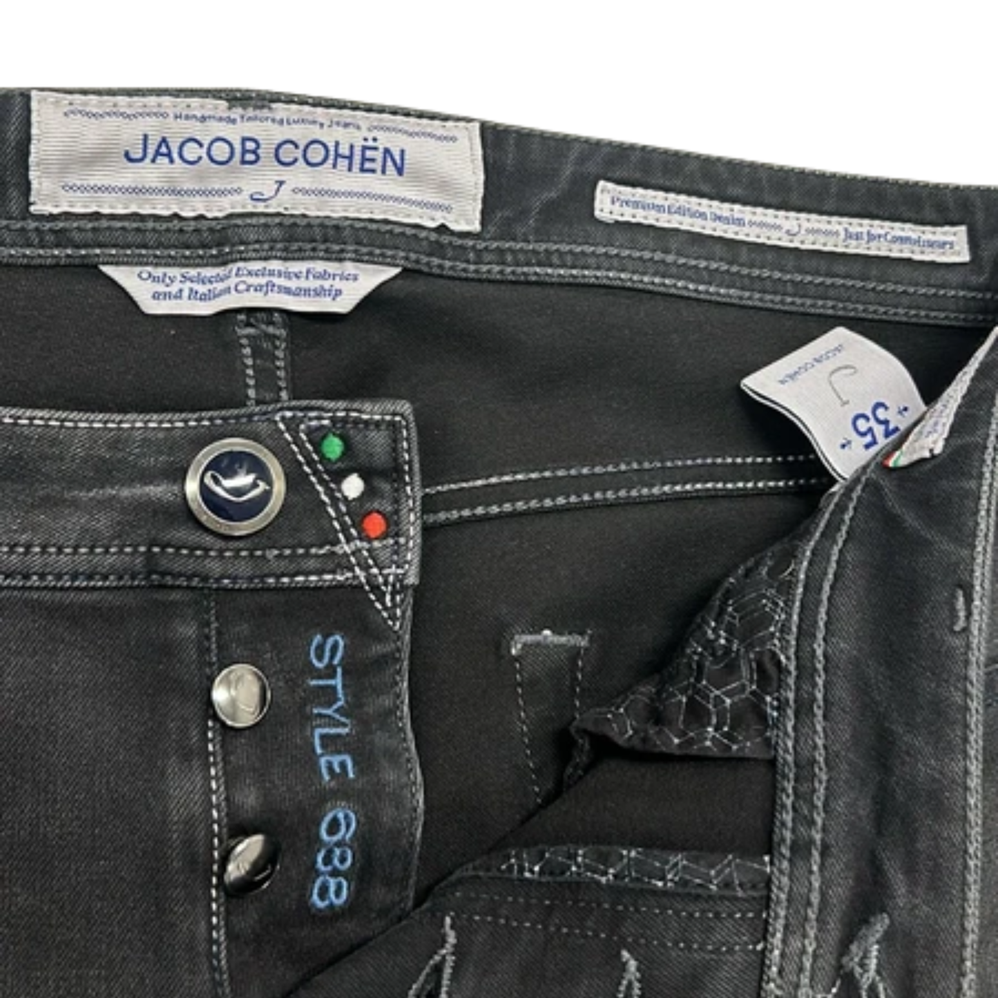 Jacob Cohën 688 Slim Fit Jeans (Black)