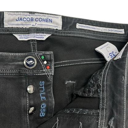 Jacob Cohën 688 Slim Fit Jeans (Black)