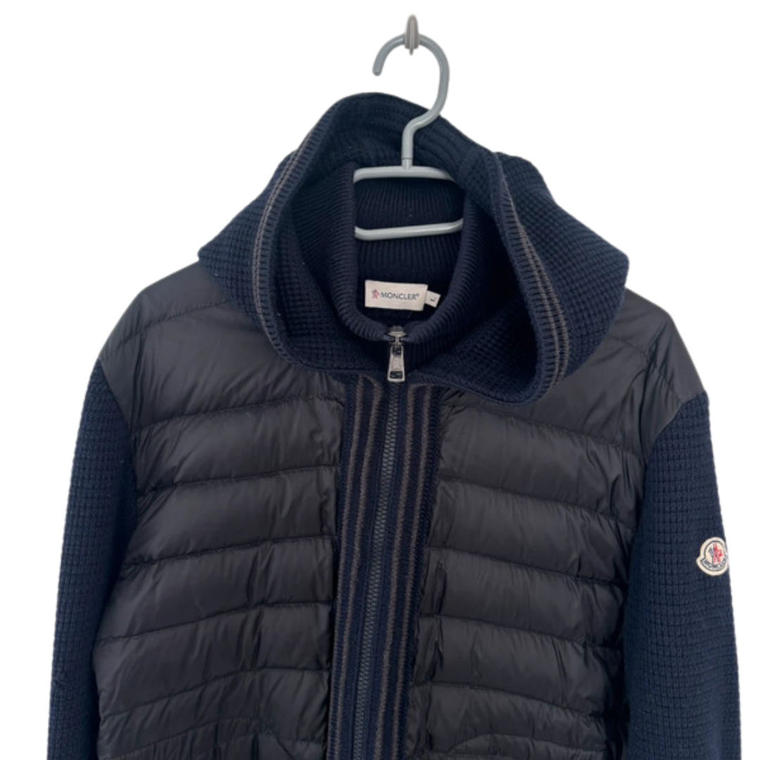 Moncler Maglione Tricot Cardigan Jacket (Navy)