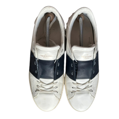 Valentino Garavani Open Sneakers (White Navy)