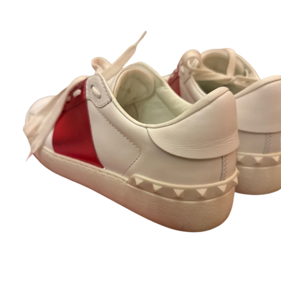 Valentino Garavani Open Sneakers (White Pink) (Womens)