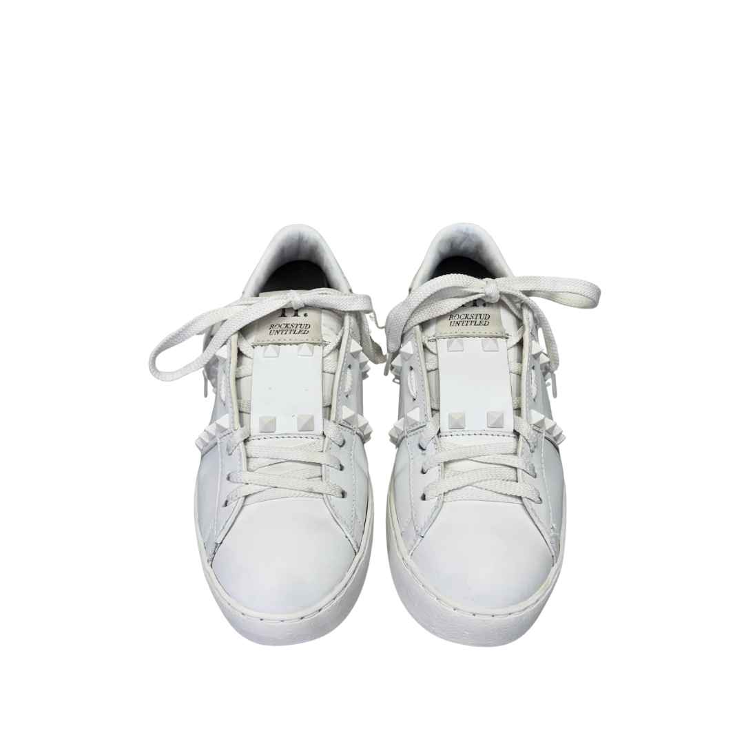 Valentino Garavani Rockstud Open Sneakers (White)