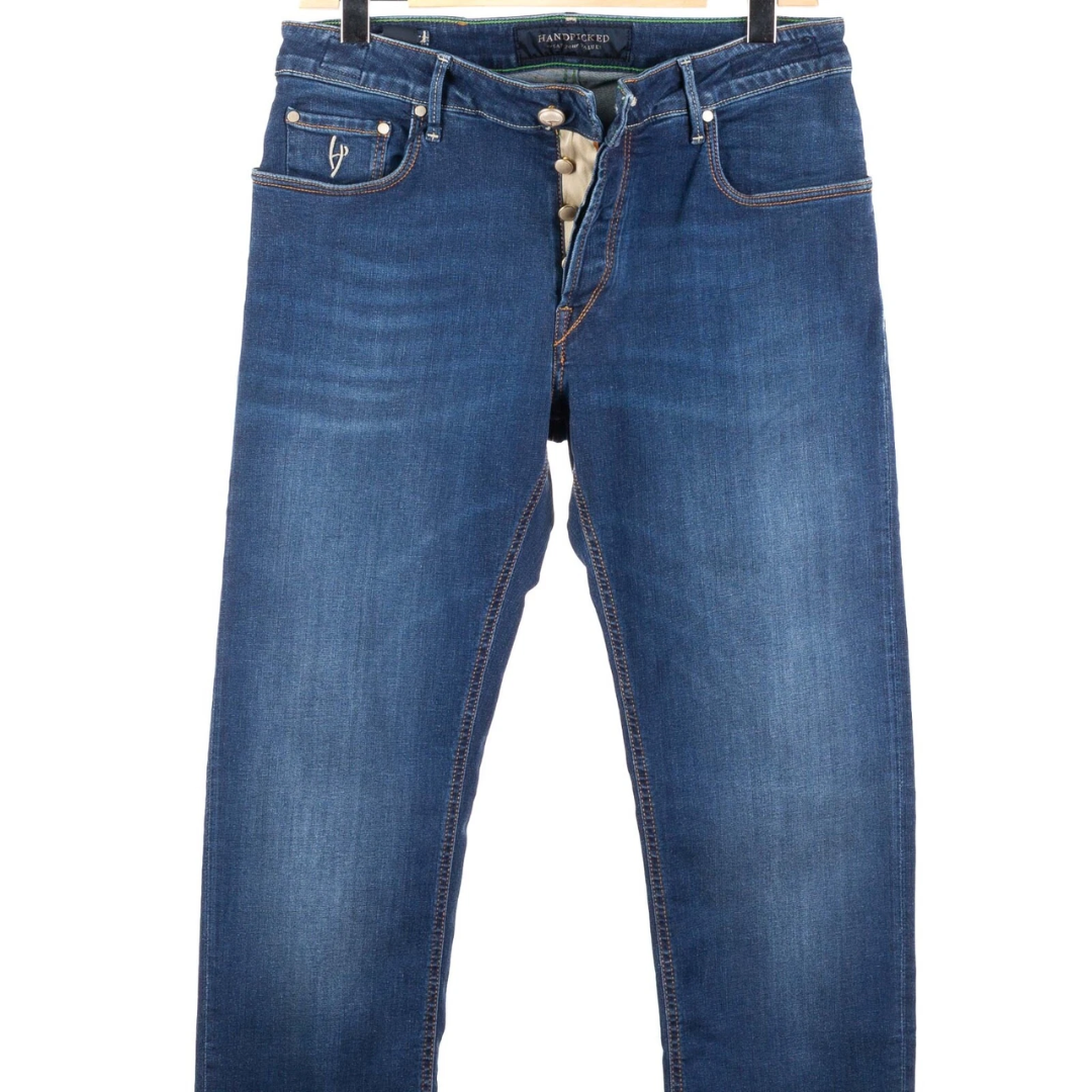Handpicked Ravello Slim Fit Jeans (Navy) (New)