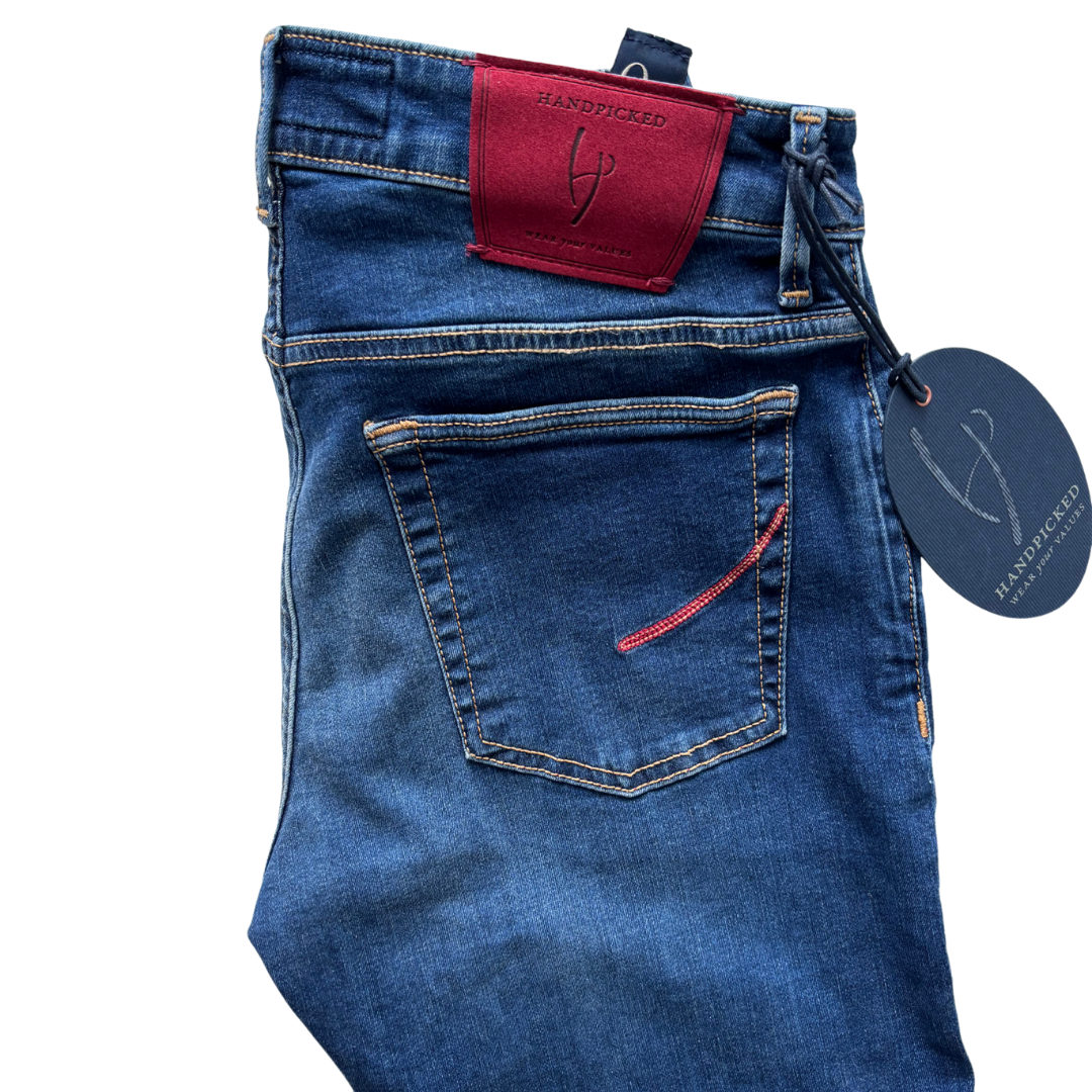 Handpicked Ravello Slim Fit Jeans (Navy Blue) (New)