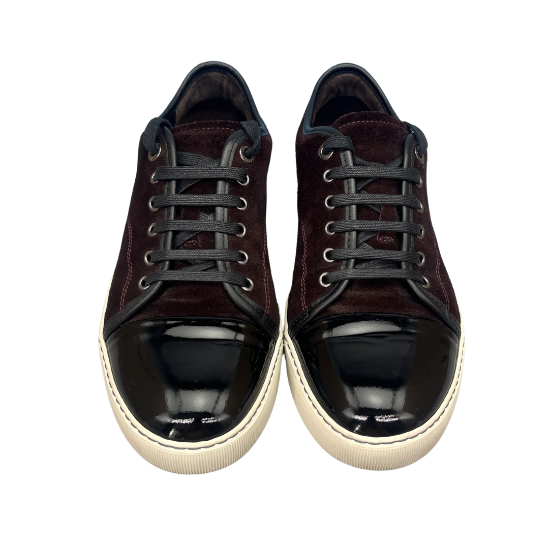 Lanvin Cap Toe Sneakers (Burgundy)