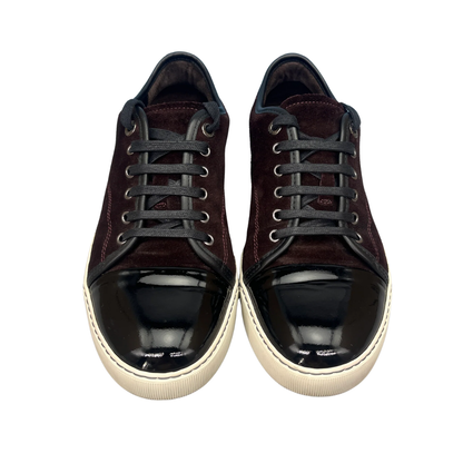 Lanvin Cap Toe Sneakers (Burgundy)