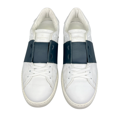Valentino Garavani Open Sneakers (White Navy)