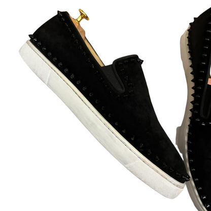 Christian Louboutin Louis Spike Loafer Sneakers (Black)