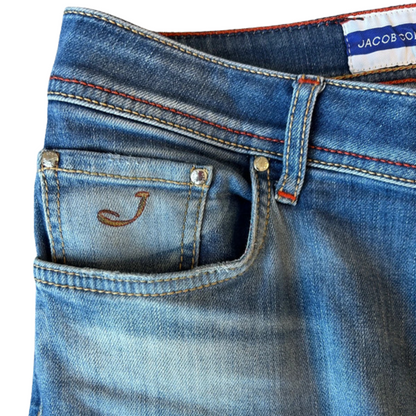 Jacob Cohën Nick Distressed Slim fit Jeans (Navy)