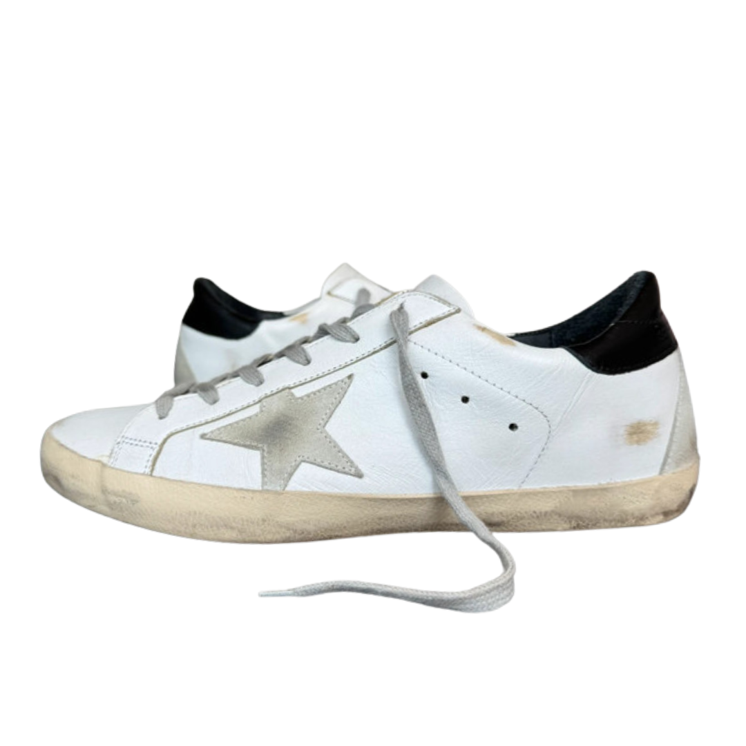 Golden Goose Superstar Sneakers (White Black)