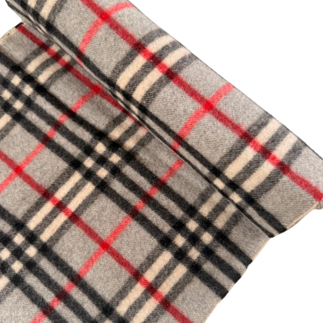 Burberry Scarf (Grey) (Vintage)