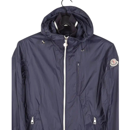Moncler Oranger Hooded Windbreaker Jacket (Navy)