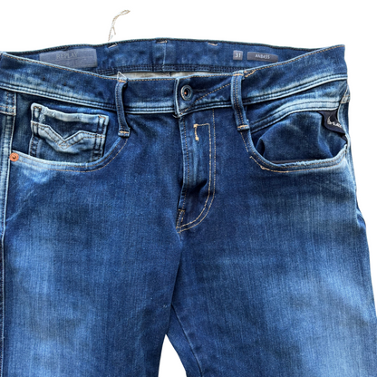 Replay Anbass Slim Fit Jeans (Navy)