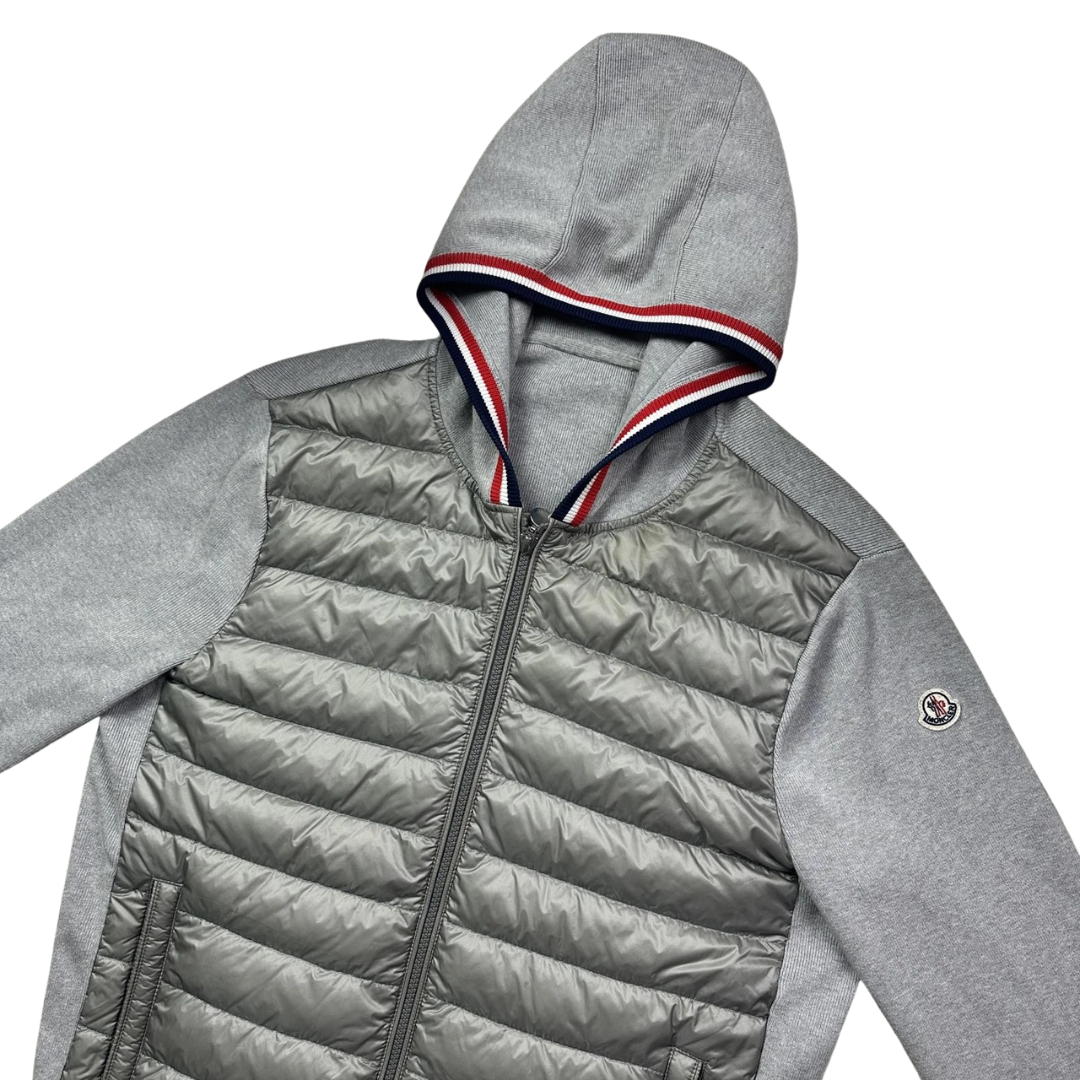Moncler Maglia Tricot Cardigan Jacket (Grey)