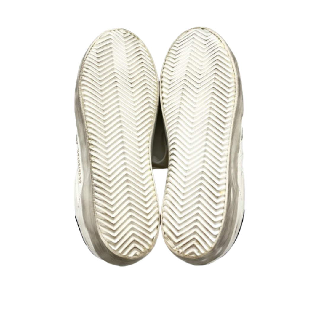 Golden Goose Superstar Sneakers (White Silver)