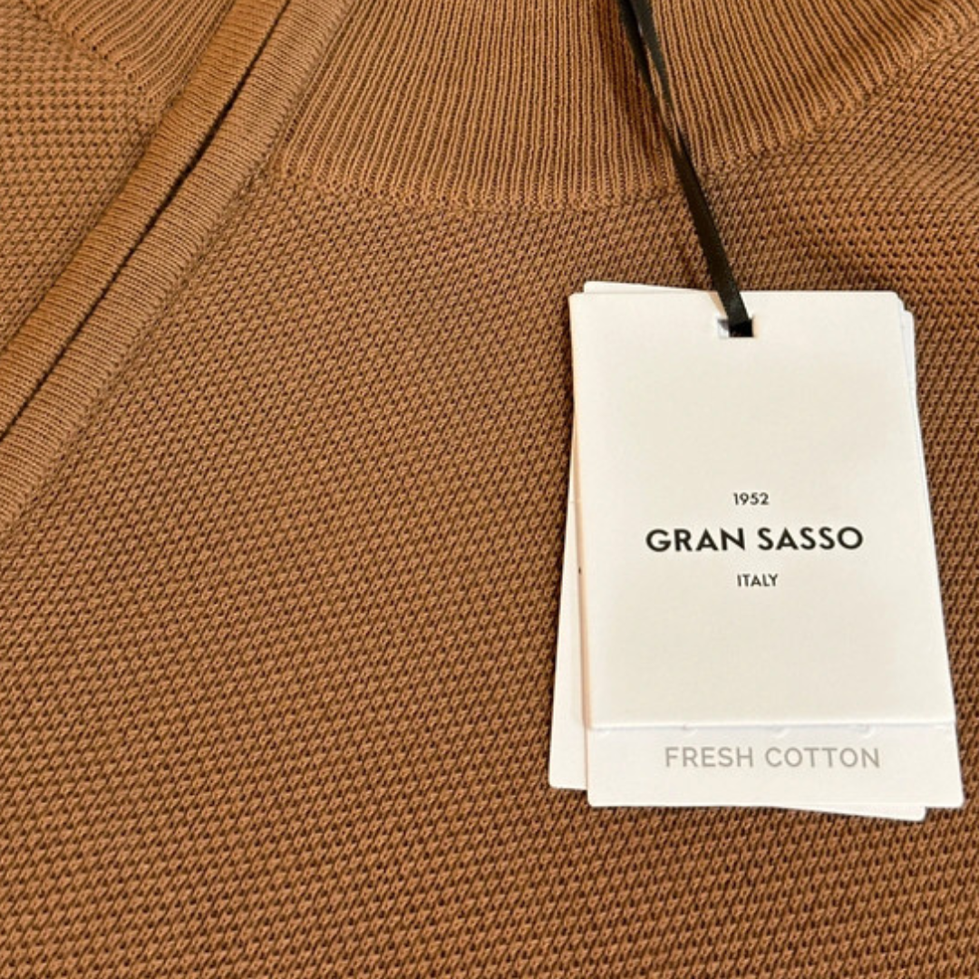 Gran Sasso Full Zip Sweatshirt (Brown) (New)