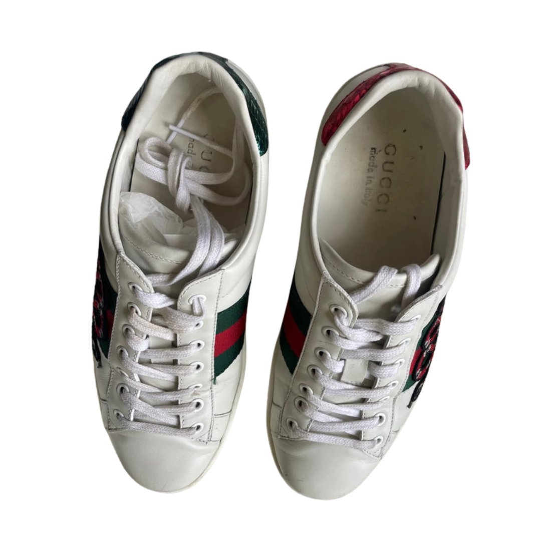 Gucci Ace Sneakers (White)