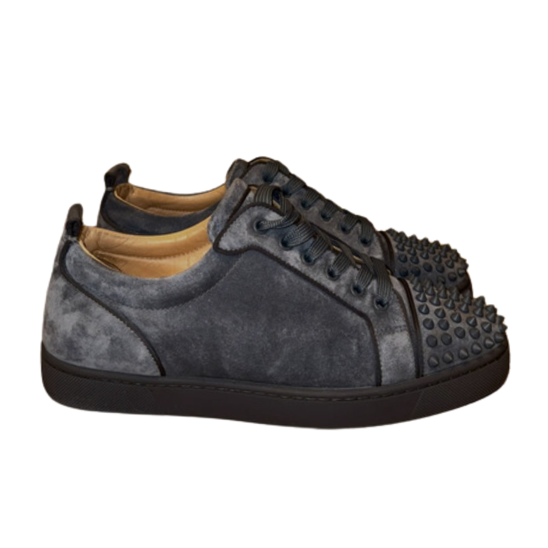 Christian Louboutin Louis Junior Spike Sneakers (Navy)