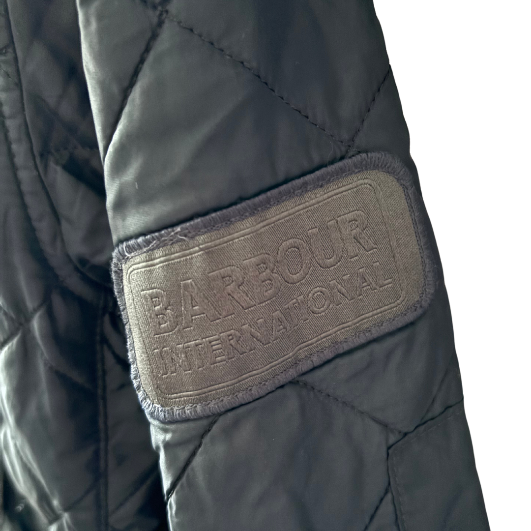 Barbour Quilted Down Jacket (Navy)