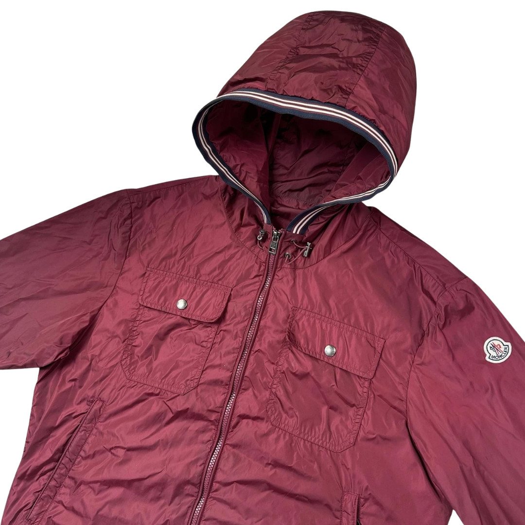 Moncler Jeanclaude Windbreaker Jacket (Burgundy)