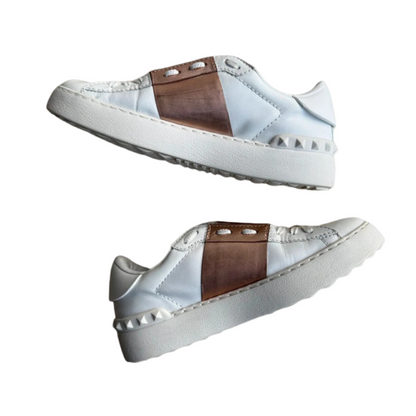 Valentino Garavani Open Sneakers (White Pink) (Womens)