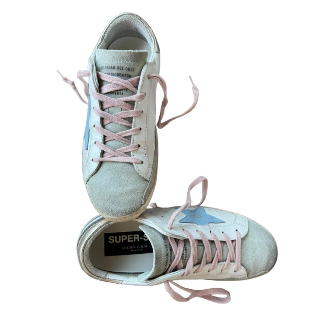 Golden Goose Superstar Sneakers (Multi/White)
