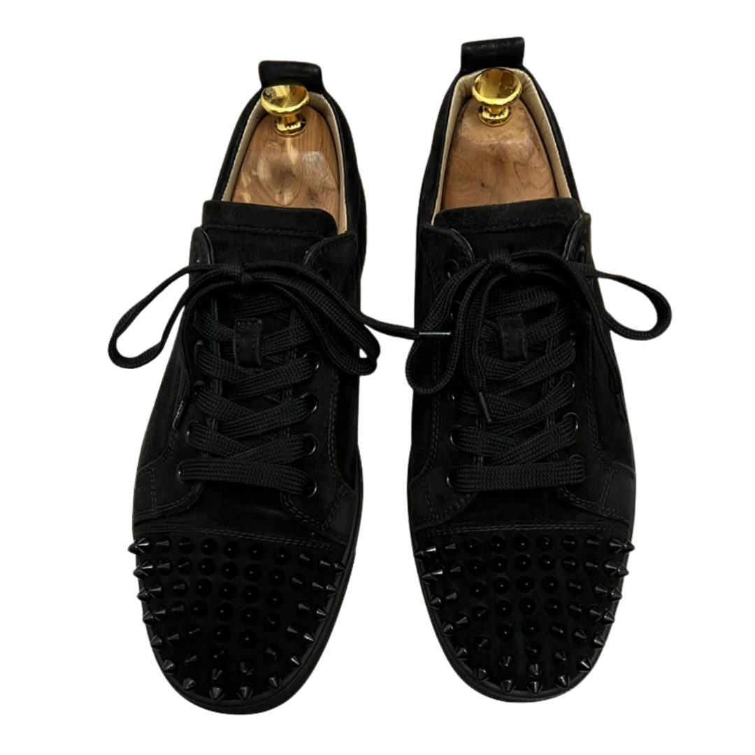 Christian Louboutin Louis Junior Spike Sneakers (Black)