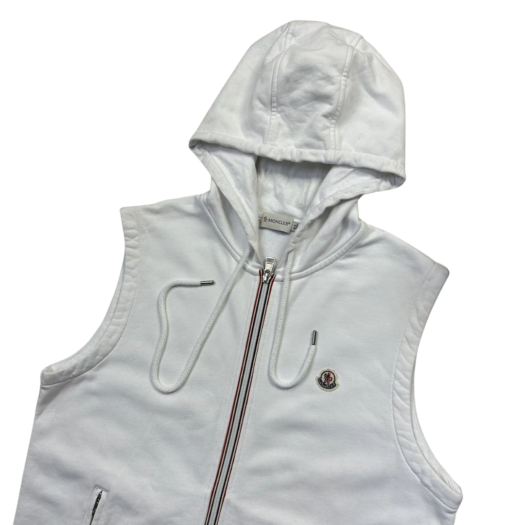Moncler Maglia Gilet Vest (White)