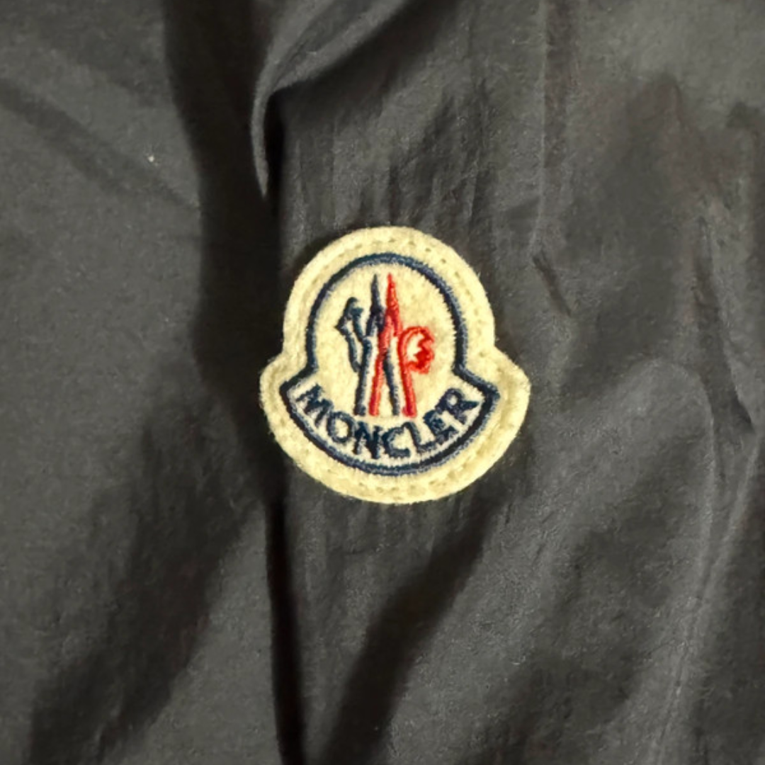 Moncler Maglia Nylon Cardigan Jacket (Black)