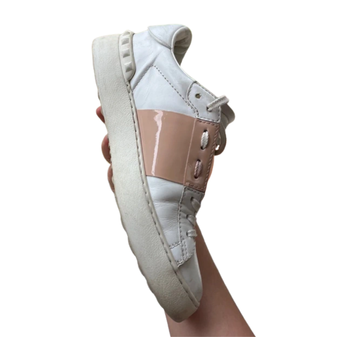 Valentino Garavani Open Sneakers (White Gold) (Women's)