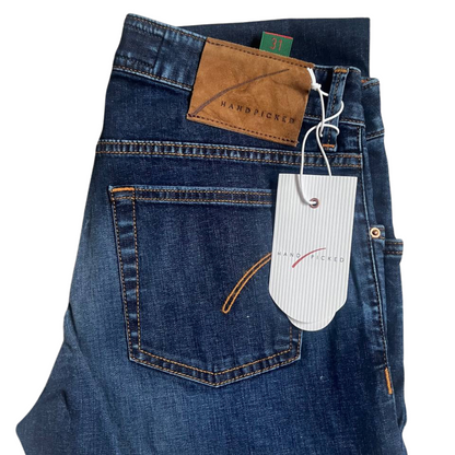 Handpicked Orvieto Slim Fit Jeans (Navy) (New)