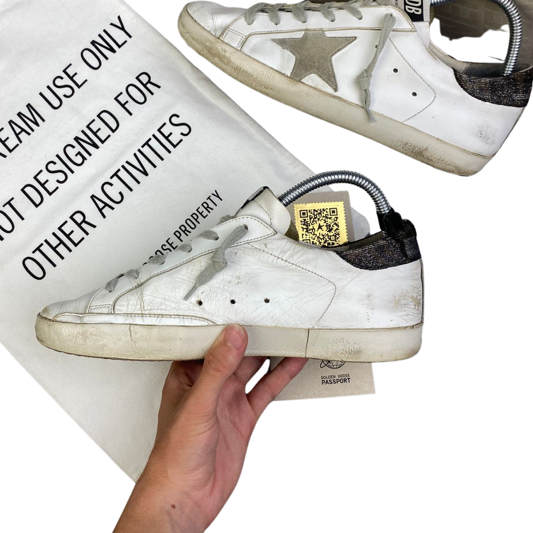 Golden Goose Superstar Sneakers (White Grey)
