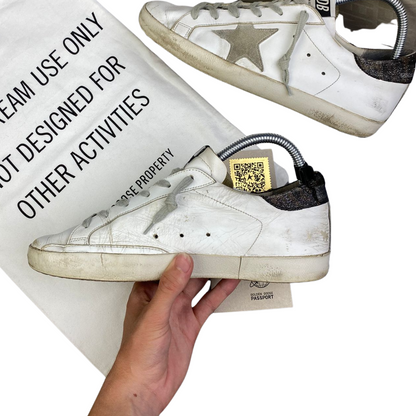 Golden Goose Superstar Sneakers (White Grey)