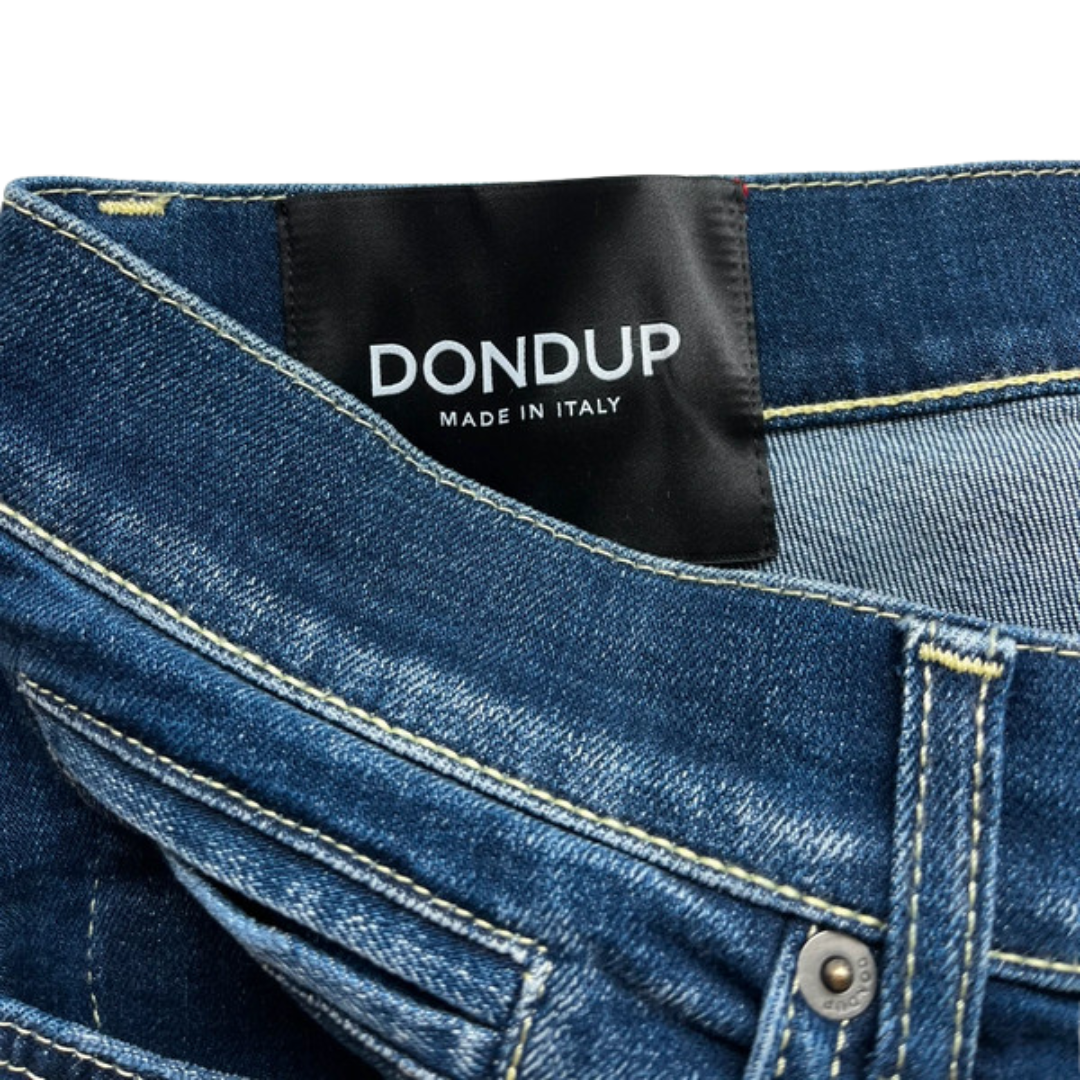 Dondup George Distressed Skinny Fit Jeans (Navy) (New)