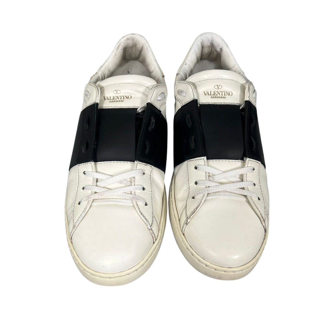 Valentino Garavani Open Sneakers (White Black)