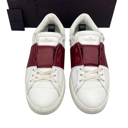 Valentino Garavani Open Sneakers (White Red)