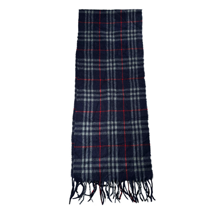 Burberry Scarf (Navy) (Vintage)