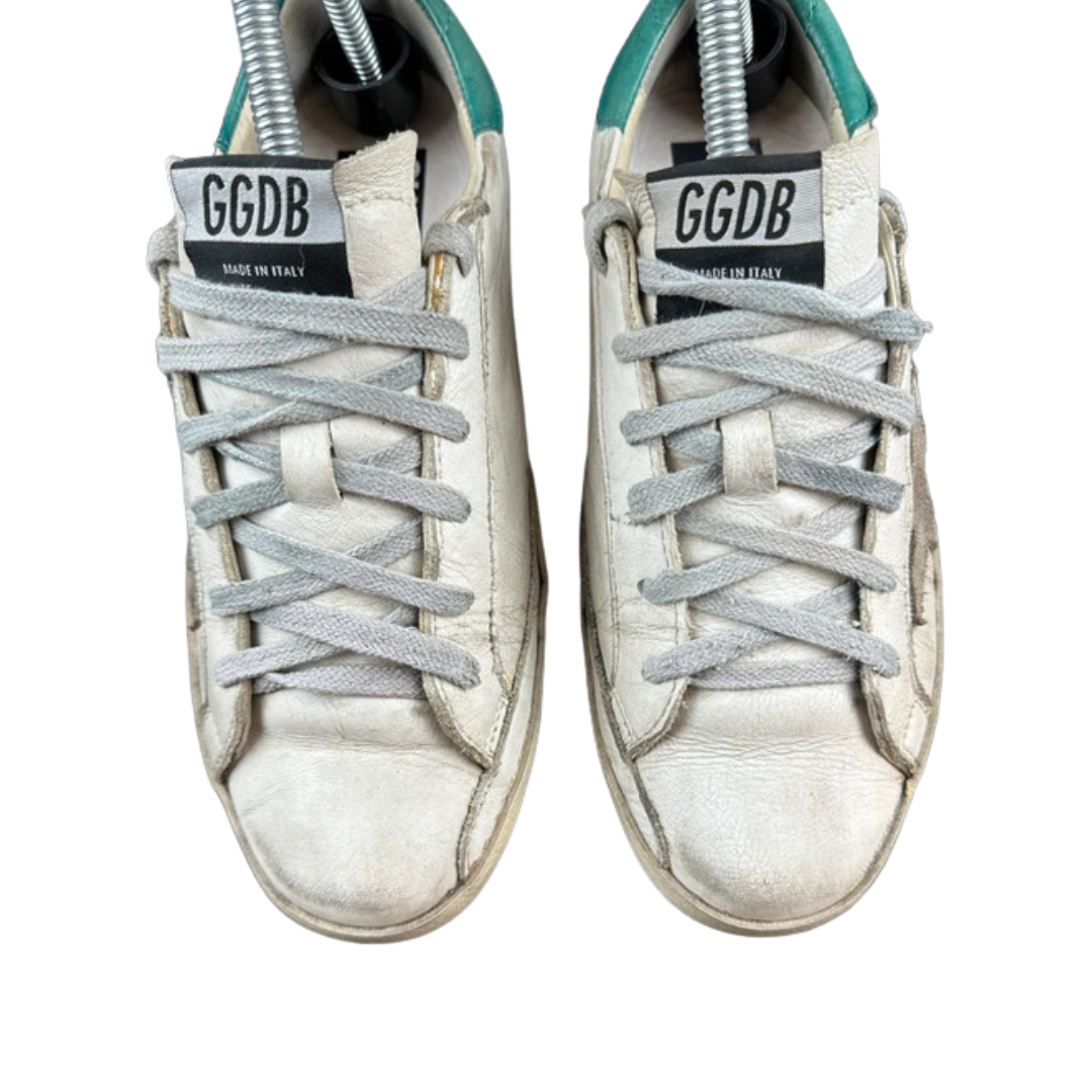 Golden Goose Superstar Sneakers (White Mint) (Women's)