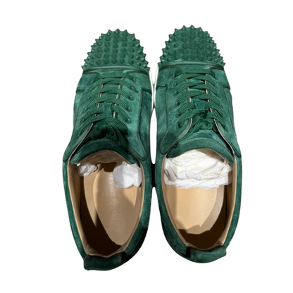 Christian Louboutin Louis Junior Spike Sneakers (Green)