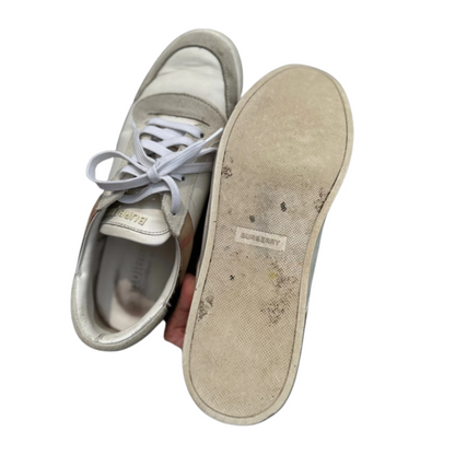 Burberry Checkered Low Sneakers (White)