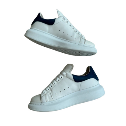 Alexander Mcqueen Sneakers (White Navy) (Womens)